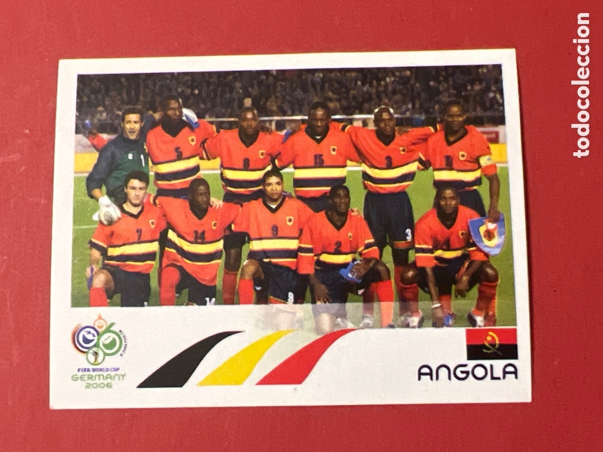 Football Stickers: E1366. MUNDIAL ALEMANIA 2006 PANINI N&ordm; 302 ALINEACION ANGOLA - FIFA WORLD CUP GERMANY 06