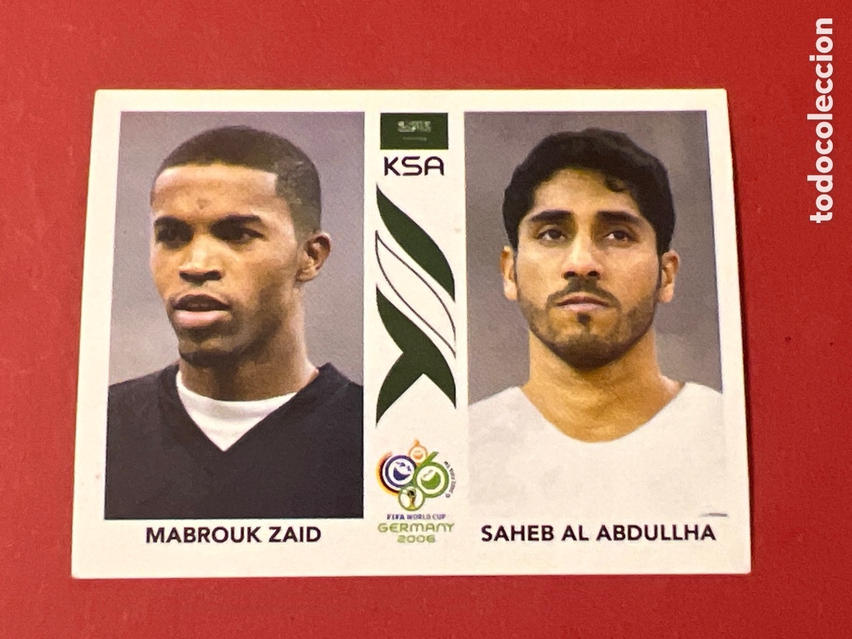 Figurine di Calcio: E1393. mabrouk zaid, saheb, arabia saudi, n&ordm; 589 fifa world cup germany 2006 panini