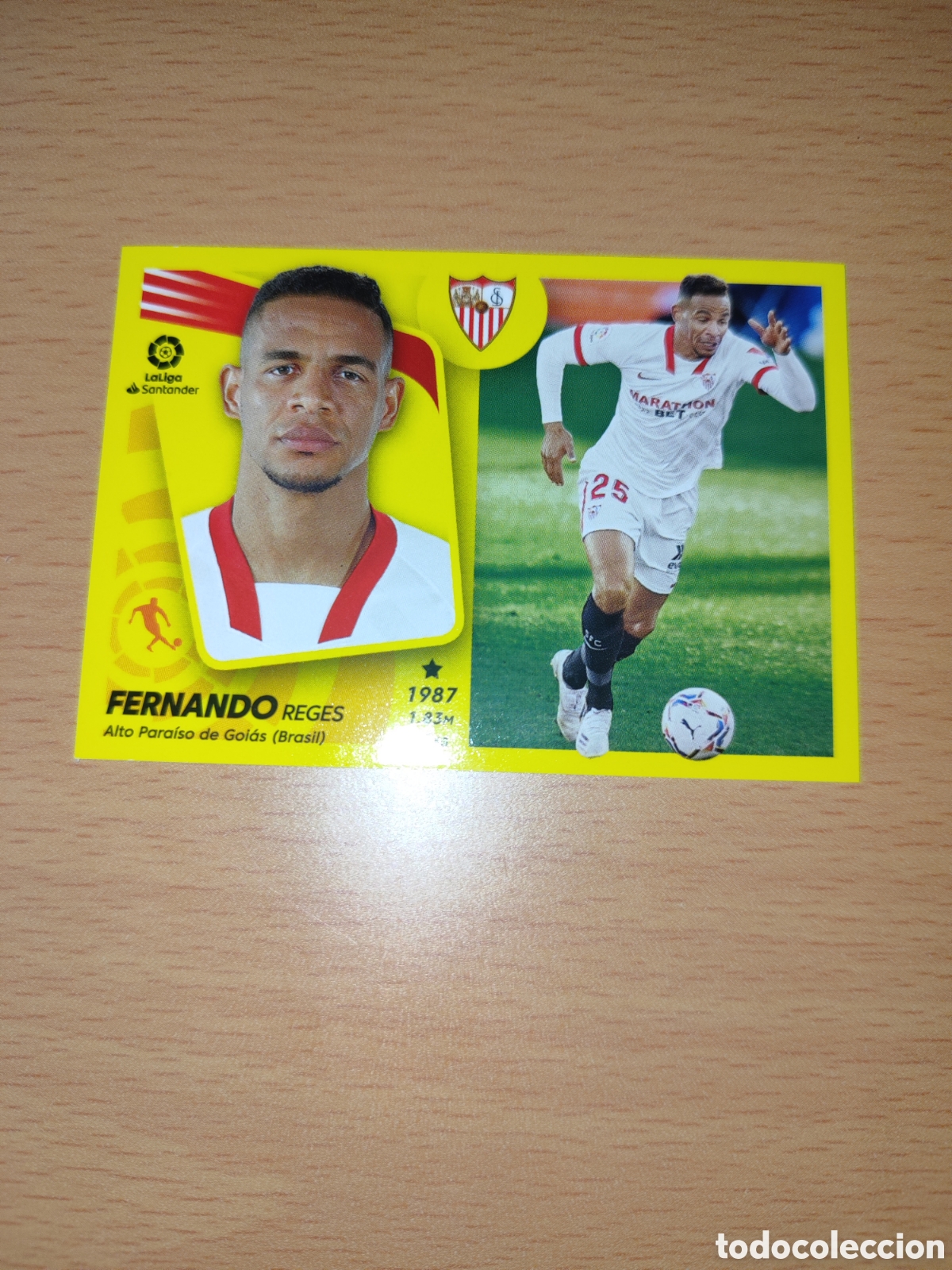 Fu&szlig;ball-Sticker: CROMO FERNANDO SEVILLA N&Uacute;MERO 13. LIGA ESTE 21/22