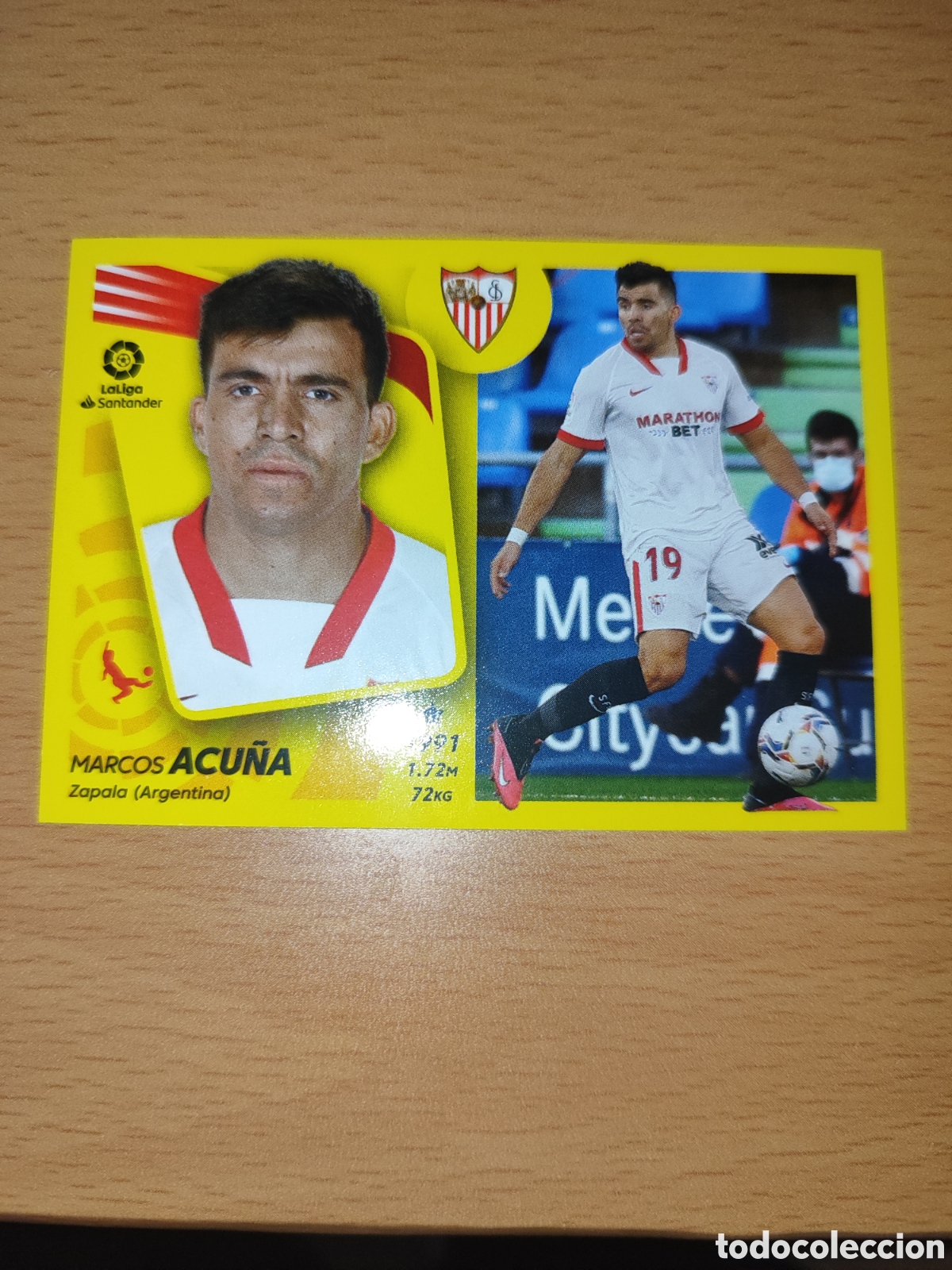 Cromos de Futebol: CROMO ACU&Ntilde;A SEVILLA N&Uacute;MERO 11. LIGA ESTE 21/22