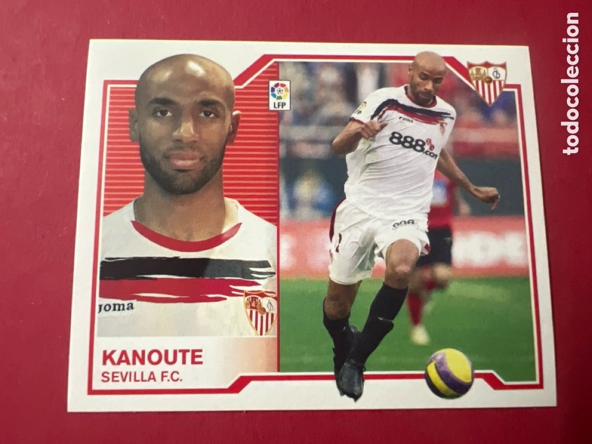 Figurine di Calcio: E1436. KANOUTE SEVILLA EDICIONES ESTE LIGA 07-08 PANINI 2007 2008 SIN PEGAR