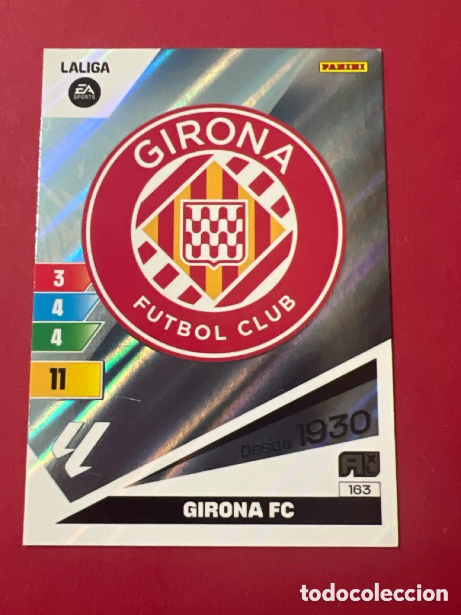 Football Stickers: E1460. adrenalyn 2023-24 163 girona escudo panini la liga xl