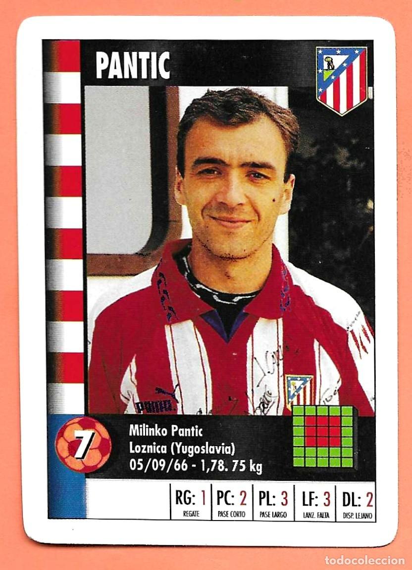 Cartes &agrave; collectionner de Football: CARTA NAIPE HERACLIO FOURNIER SUPERGOL SUPER GOL MARCA 95 96 1995 1996 - PANTIC (ATLETICO MADRID)