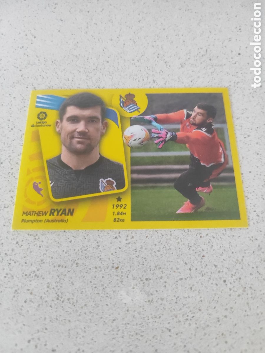 Football Stickers: CROMO RYAN REAL SOCIEDAD N&Uacute;MERO 6. LIGA ESTE 21/22. SEGUNDA EDICI&Oacute;N.