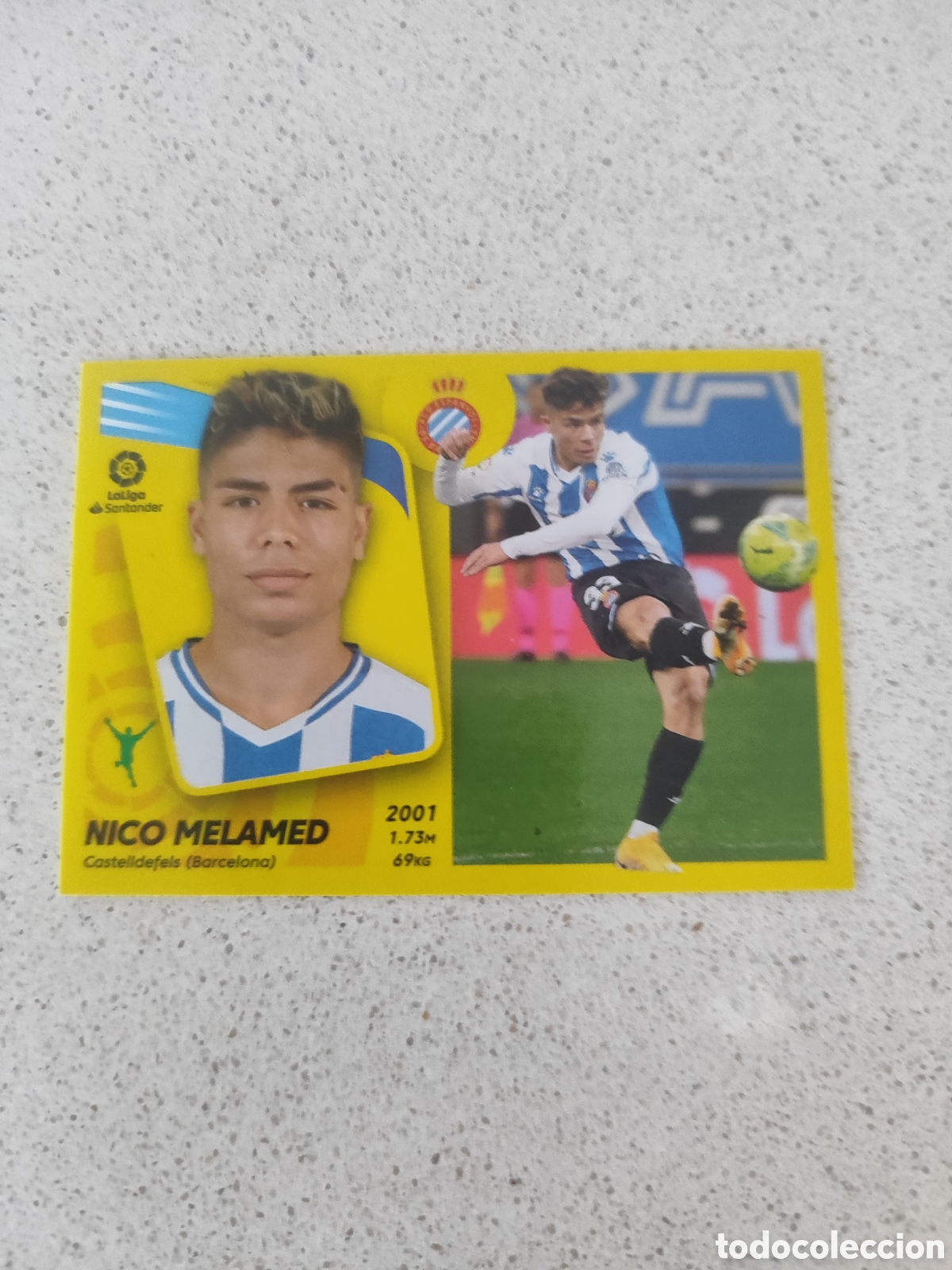 Cromos de Futebol: CROMO NICO MELAMED ESPANYOL N&Uacute;MERO 17. LIGA ESTE 21/22.
