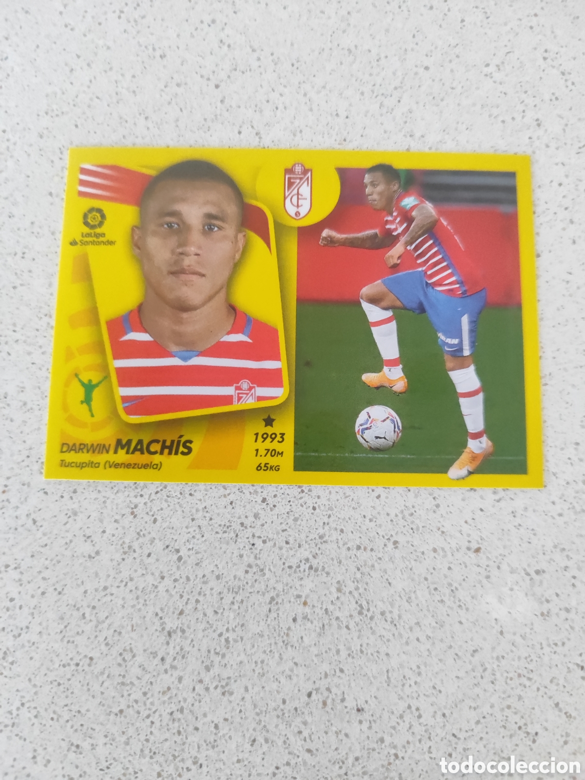 Cromos de Futebol: CROMO MACH&Iacute;S GRANADA N&Uacute;MERO 17. LIGA ESTE 21/22.