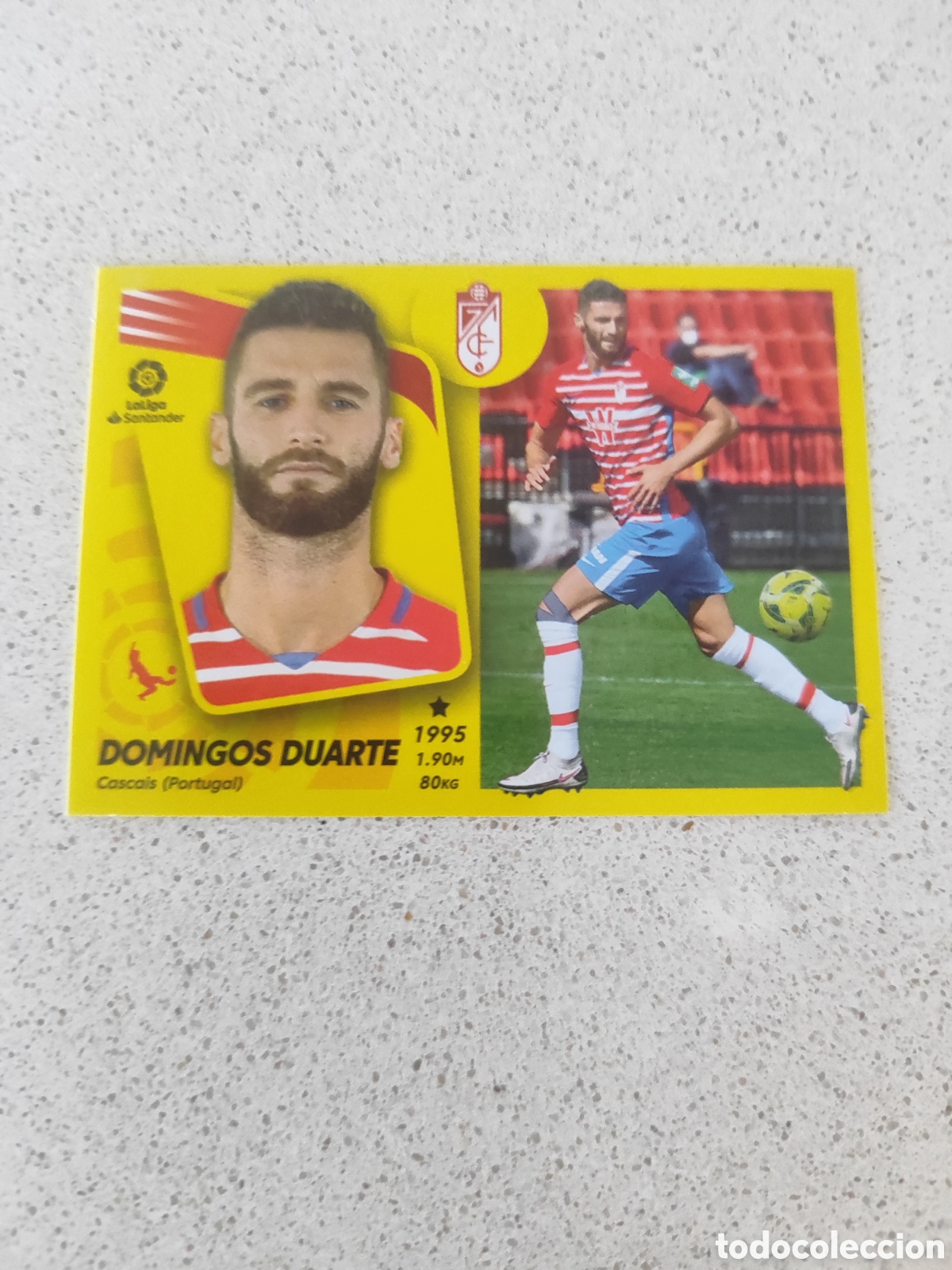 Cromos de Futebol: CROMO DOMINGOS DUARTE GRANADA N&Uacute;MERO 10. LIGA ESTE 21/22.
