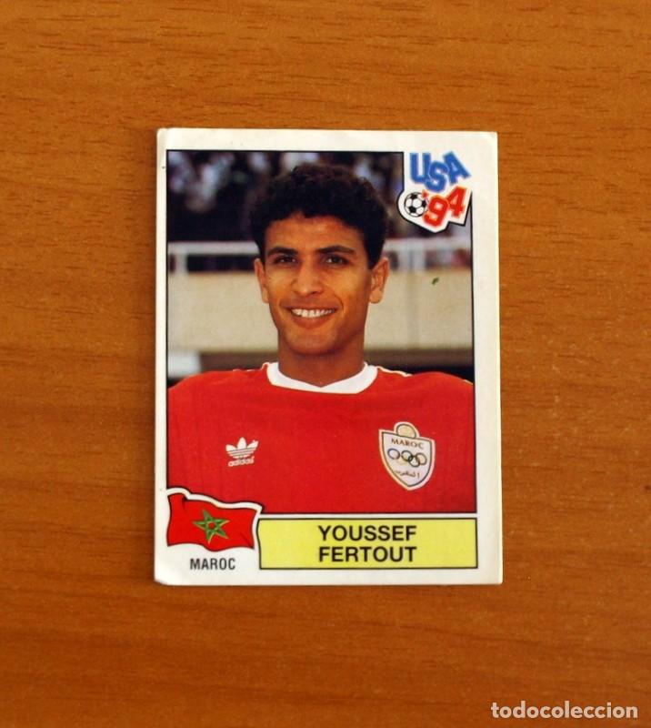 Cromos de f&uacute;tbol: Marruecos - N&ordm; 413 Youssef Fertout - Mundial Usa 94 - Panini 1994 - Nunca pegado