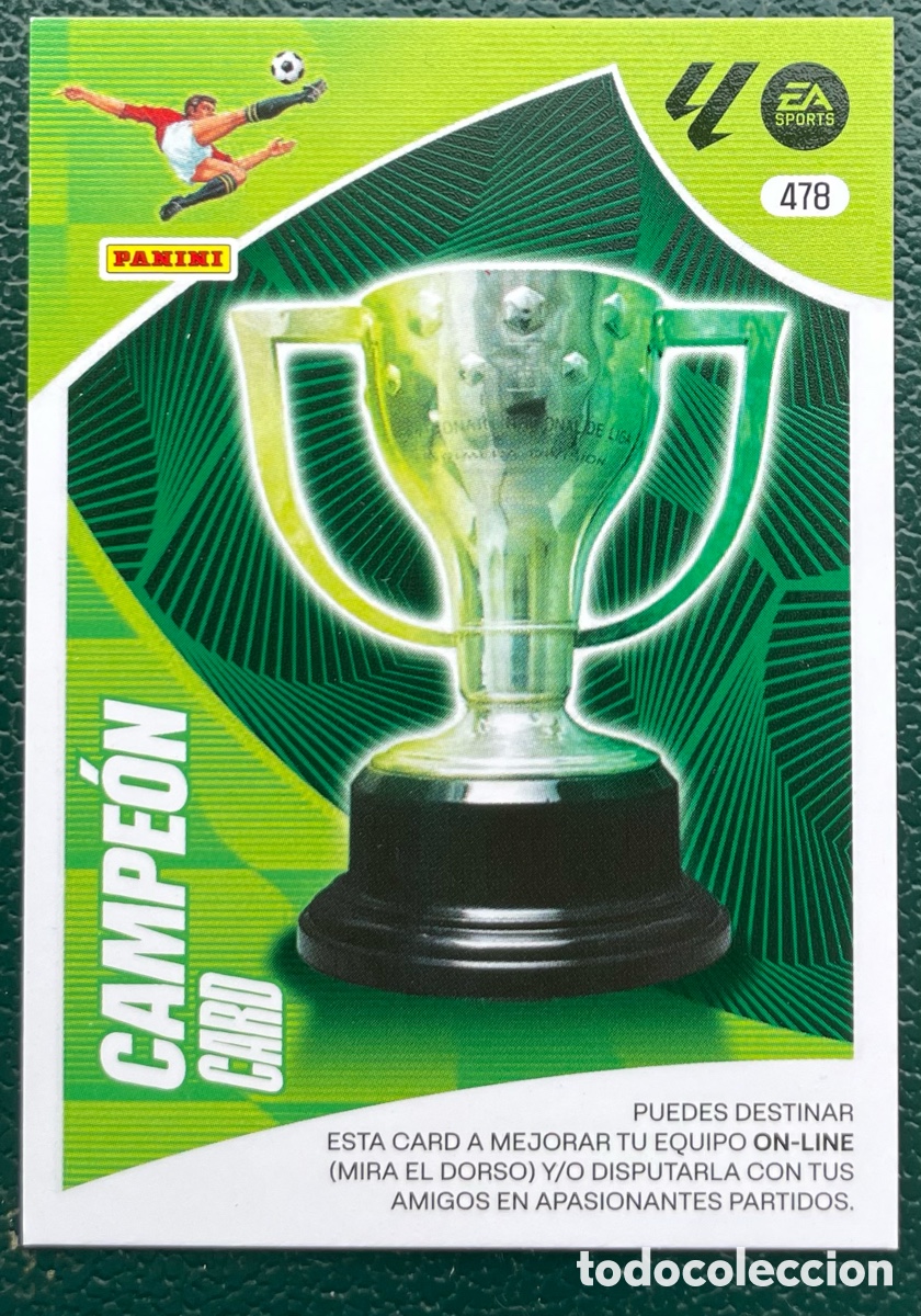 Figurine di Calcio: 478 CAMPEON CARD FICHAS ALBUM ADRENALYN XL 2024 2025 24 25