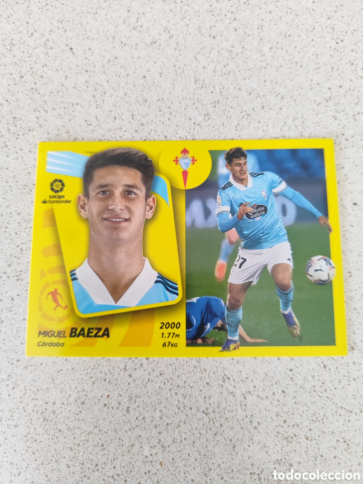 Figurine di Calcio: CROMO BAEZA CELTA DE VIGO N&Uacute;MERO 17. LIGA ESTE 21/22.