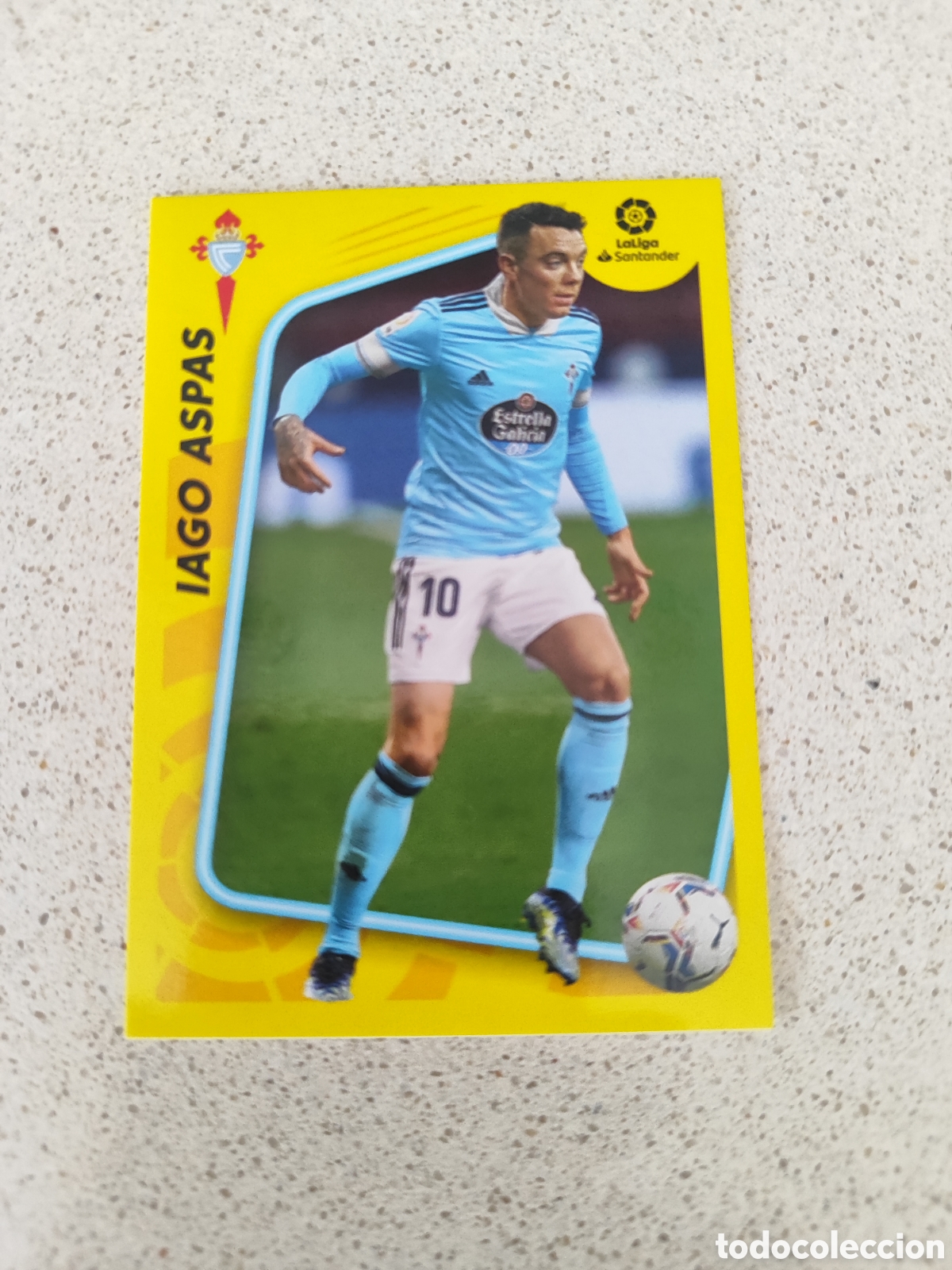 Cromos de Futebol: CROMO ESPECIAL IAGO ASPAS CELTA DE VIGO N&Uacute;MERO 3. LIGA ESTE 21/22.