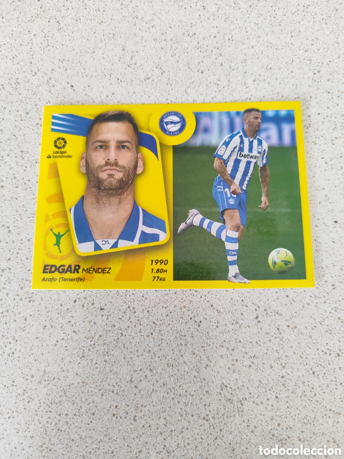 Figurine di Calcio: CROMO EDGAR ALAV&Eacute;S N&Uacute;MERO 18. LIGA ESTE 21/22.