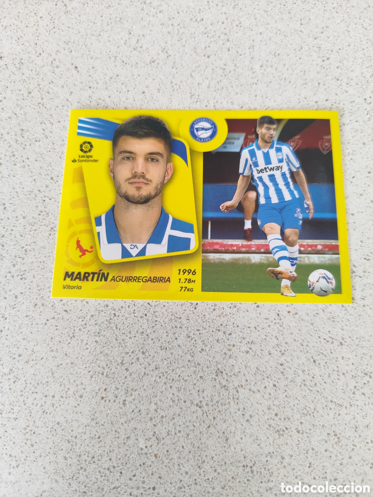 Fu&szlig;ball-Sticker: CROMO MART&Iacute;N ALAV&Eacute;S N&Uacute;MERO 7. LIGA ESTE 21/22.