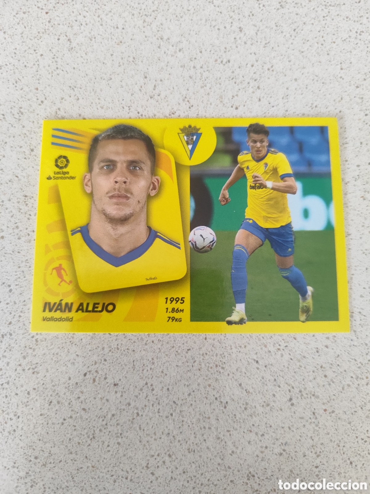 Fu&szlig;ball-Sticker: CROMO IV&Aacute;N ALEJO CADIZ N&Uacute;MERO 15B. LIGA ESTE 21/22.
