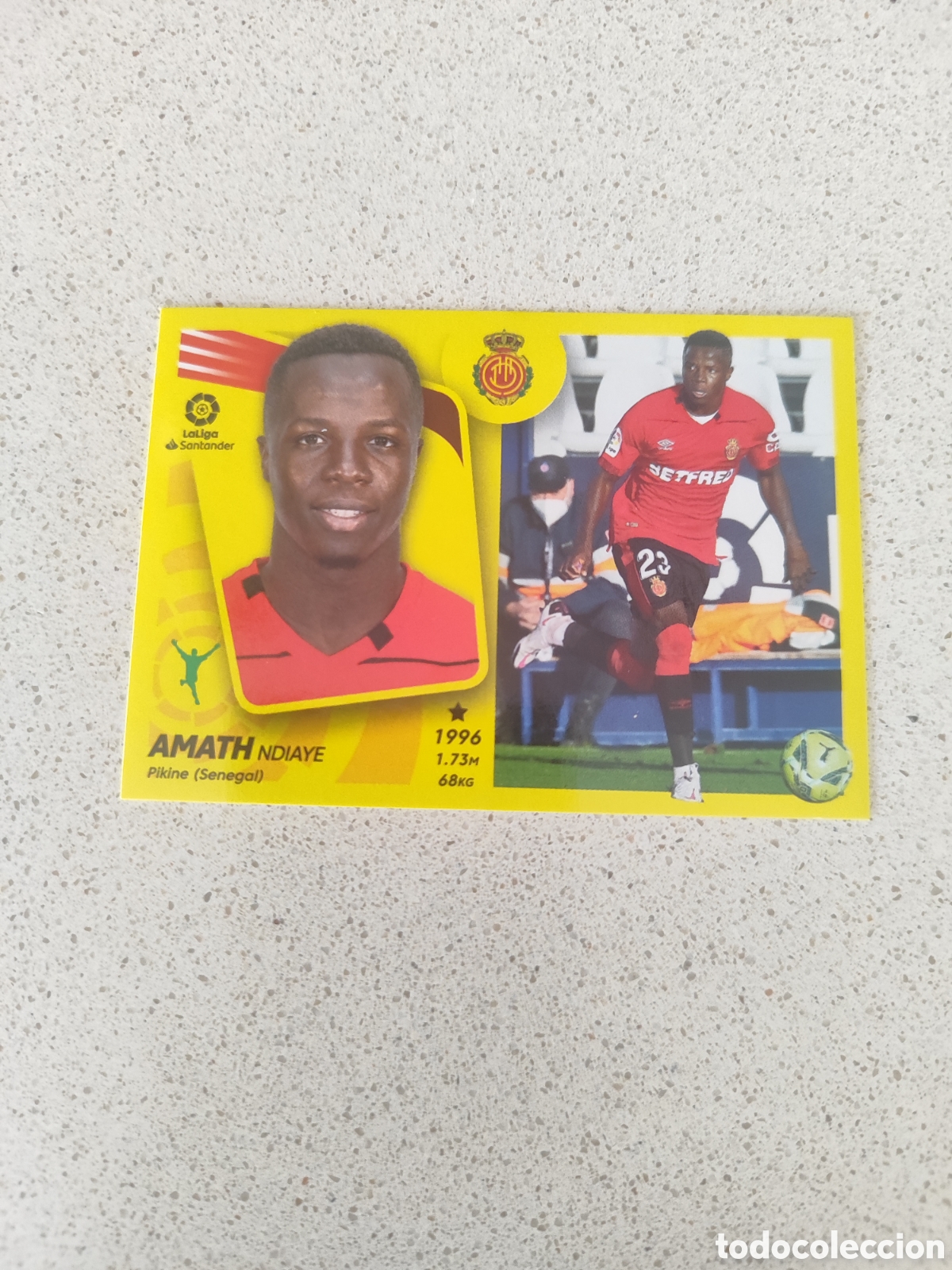 Cartes &agrave; collectionner de Football: CROMO AMATH MALLORCA N&Uacute;MERO 20. LIGA ESTE 21/22.