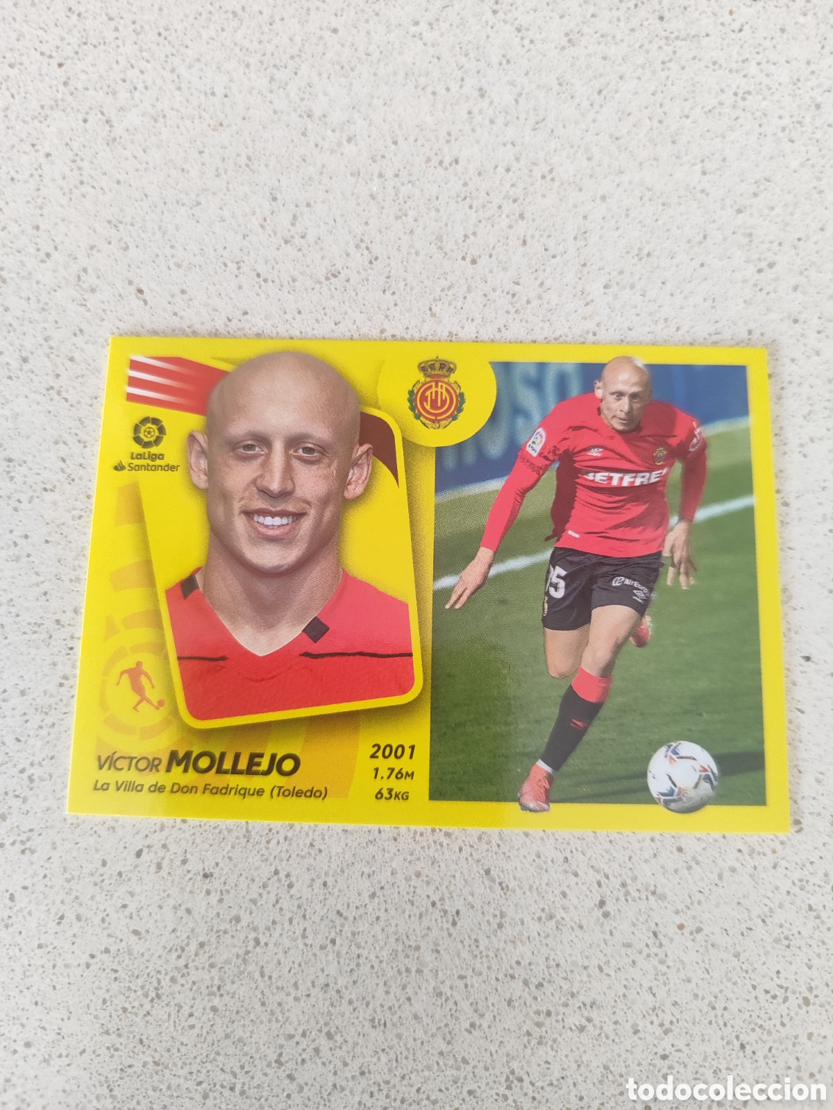 Fu&szlig;ball-Sticker: CROMO MOLLEJO MALLORCA N&Uacute;MERO 16B. LIGA ESTE 21/22.