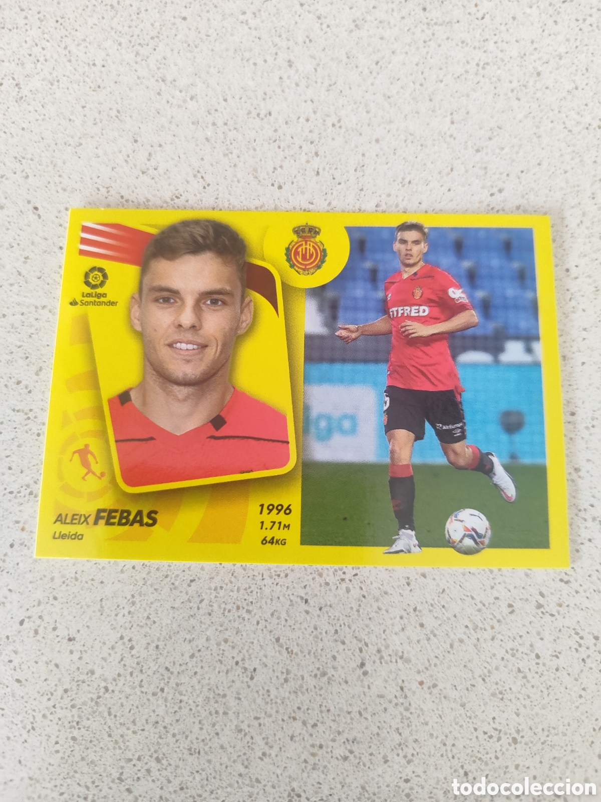 Cartes &agrave; collectionner de Football: CROMO FEBAS MALLORCA N&Uacute;MERO 14B. LIGA ESTE 21/22.