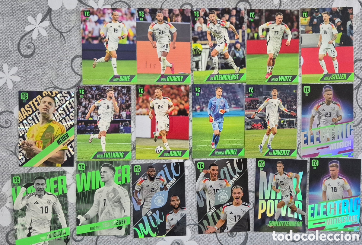 Football Stickers: Lote Alemania con especiales top class 25 (17 cards)