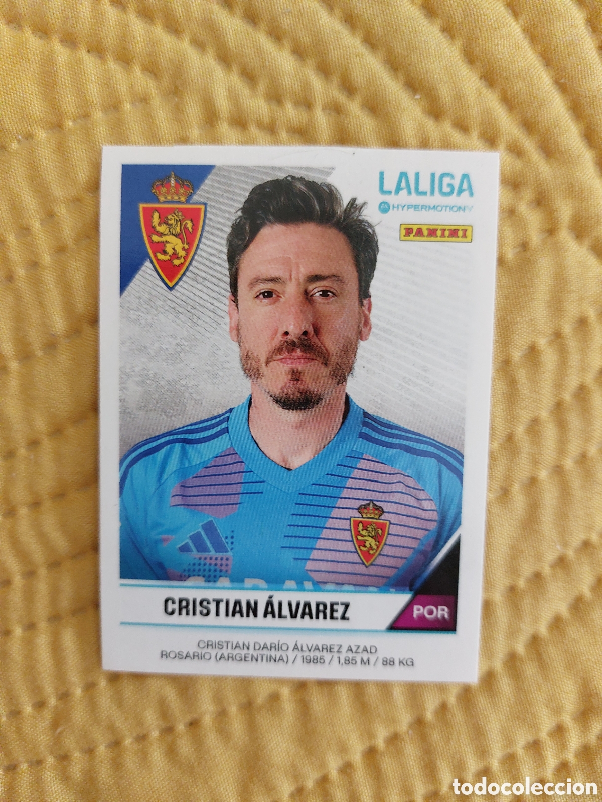 Cromos de f&uacute;tbol: 404 B 404B CRISTIAN ALVAREZ ZARAGOZA ACTUALIZACION PANINI LIGA HYPERMOTION 24 25 2024 2025