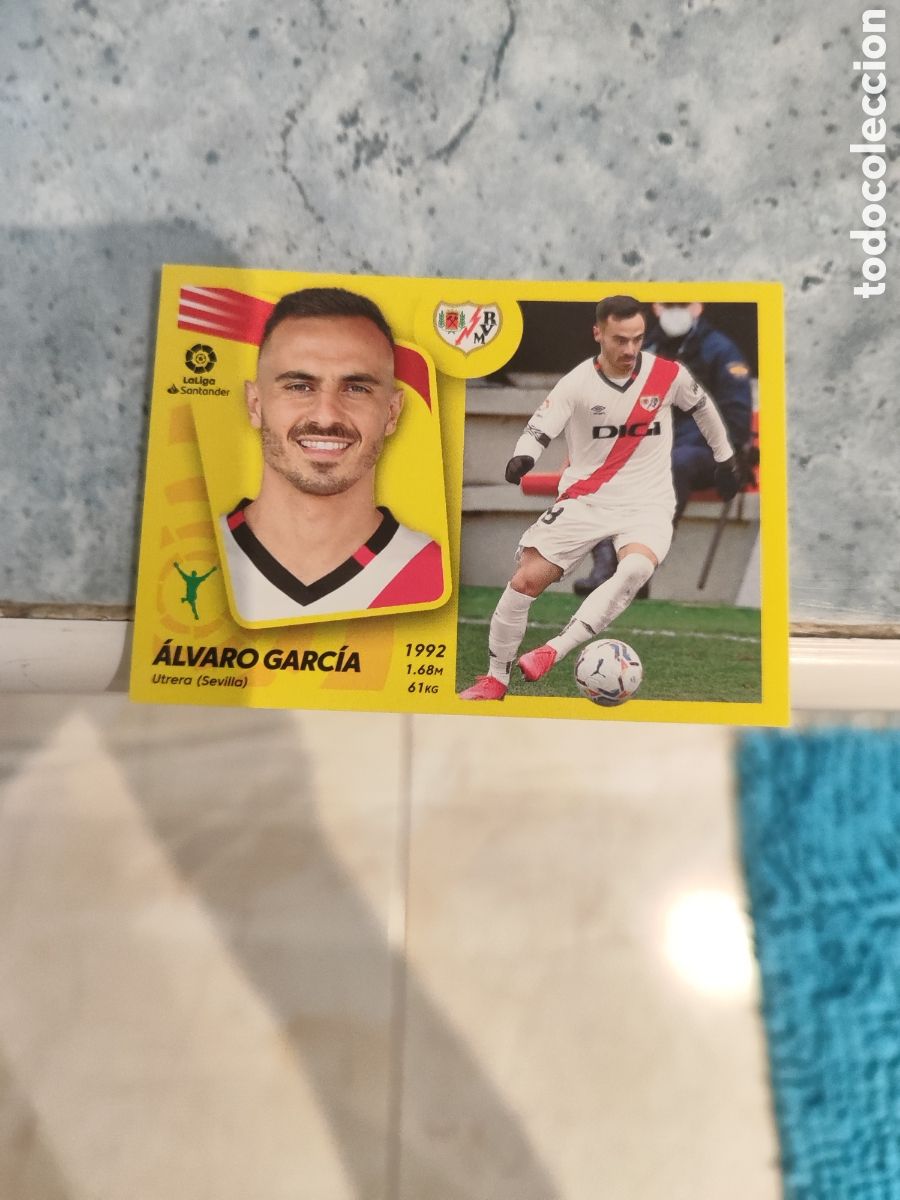 Cartes &agrave; collectionner de Football: CROMO &Aacute;LVARO GARC&Iacute;A RAYO VALLECANO N&Uacute;MERO 18. LIGA ESTE 21/22.