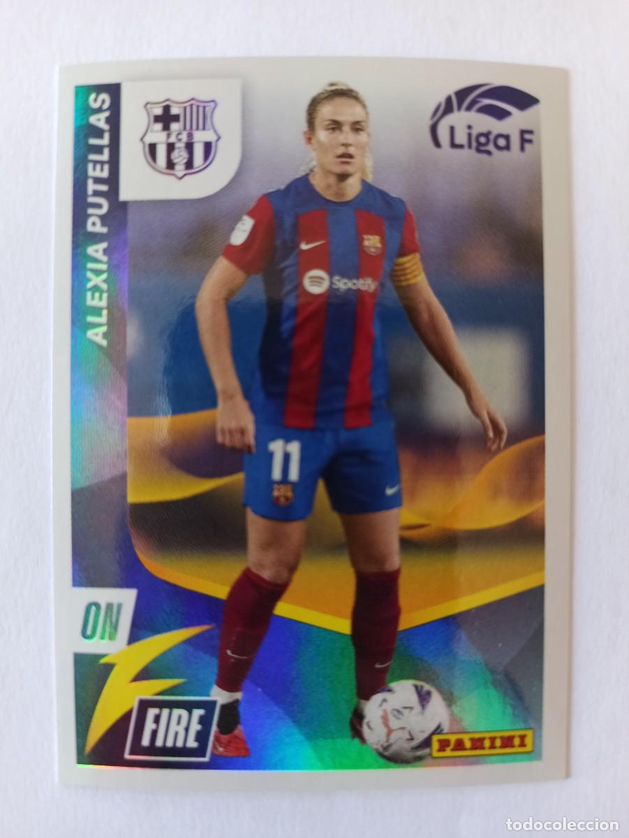 Fu&szlig;ball-Sticker: CROMO 324 ALEXIA PUTELLAS ON FIRE BARCELONA BAR&Ccedil;A - LIGA F FEMENINA 2023 2024 23 24 PANINI SPAIN