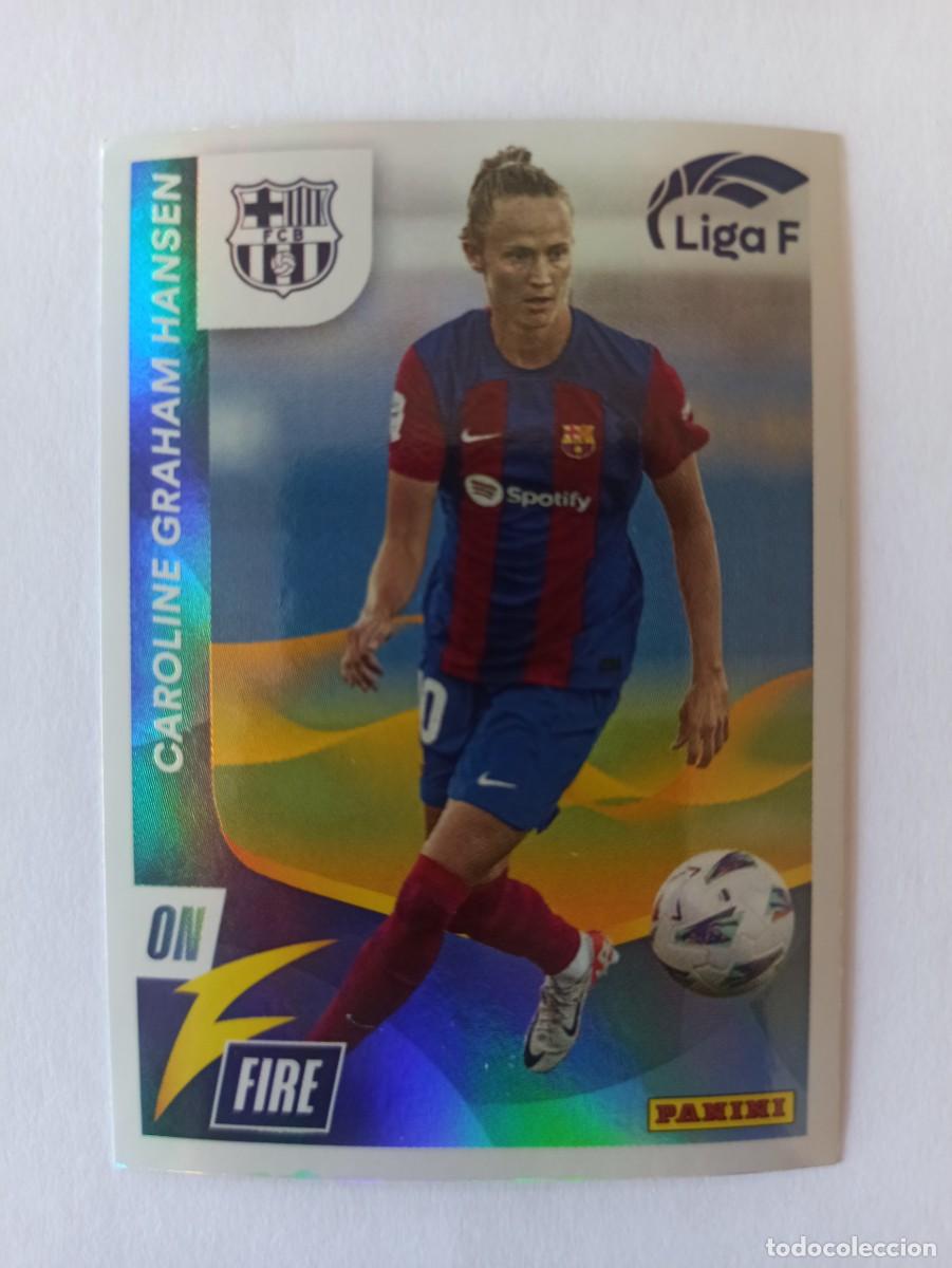 Football Stickers: CROMO 329 CAROLINE GRAHAM HANSEN ON FIRE BARCELONA BAR&Ccedil;A - LIGA F FEMENINA 2023 2024 23 24 PANINI