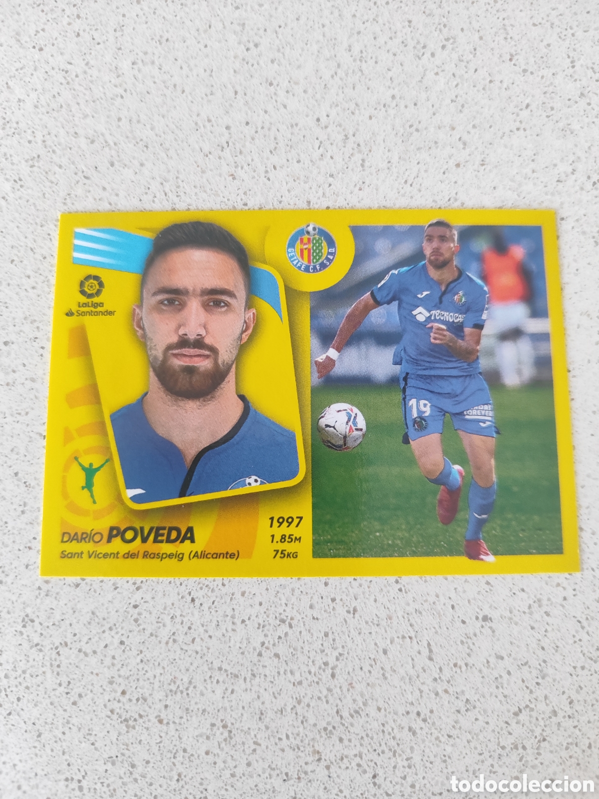 Fu&szlig;ball-Sticker: CROMO POVEDA GETAFE N&Uacute;MERO 18. LIGA ESTE 21/22. SEGUNDA EDICI&Oacute;N.
