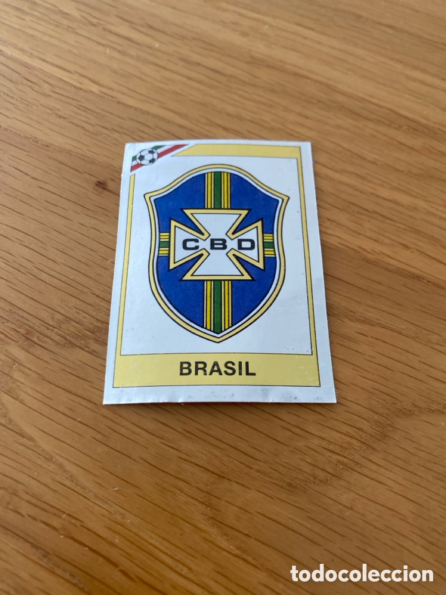 Cartes &agrave; collectionner de Football: Cromo panini mundial Mexico 86 n&uacute;mero 238 escudo Brasil - Stickers album world cup 1986