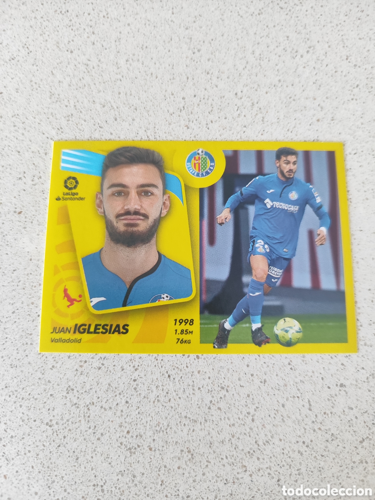 Figurine di Calcio: CROMO IGLESIAS GETAFE N&Uacute;MERO 7B. LIGA ESTE 21/22.