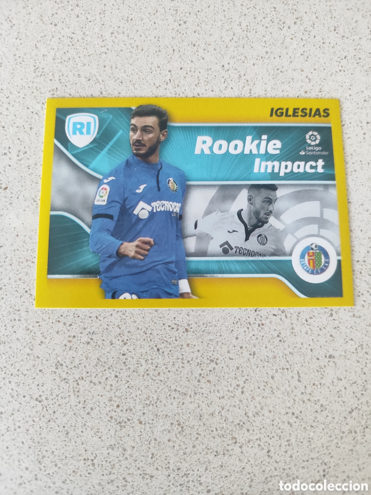 Fu&szlig;ball-Sticker: CROMO IGLESIAS GETAFE N&Uacute;MERO 4 ROOKIE IMPACT. LIGA ESTE 21/22.
