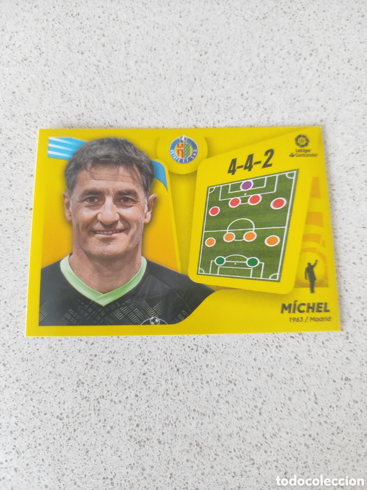 Fu&szlig;ball-Sticker: CROMO M&Iacute;CHEL GETAFE N&Uacute;MERO 2. LIGA ESTE 21/22. SEGUNDA EDICI&Oacute;N