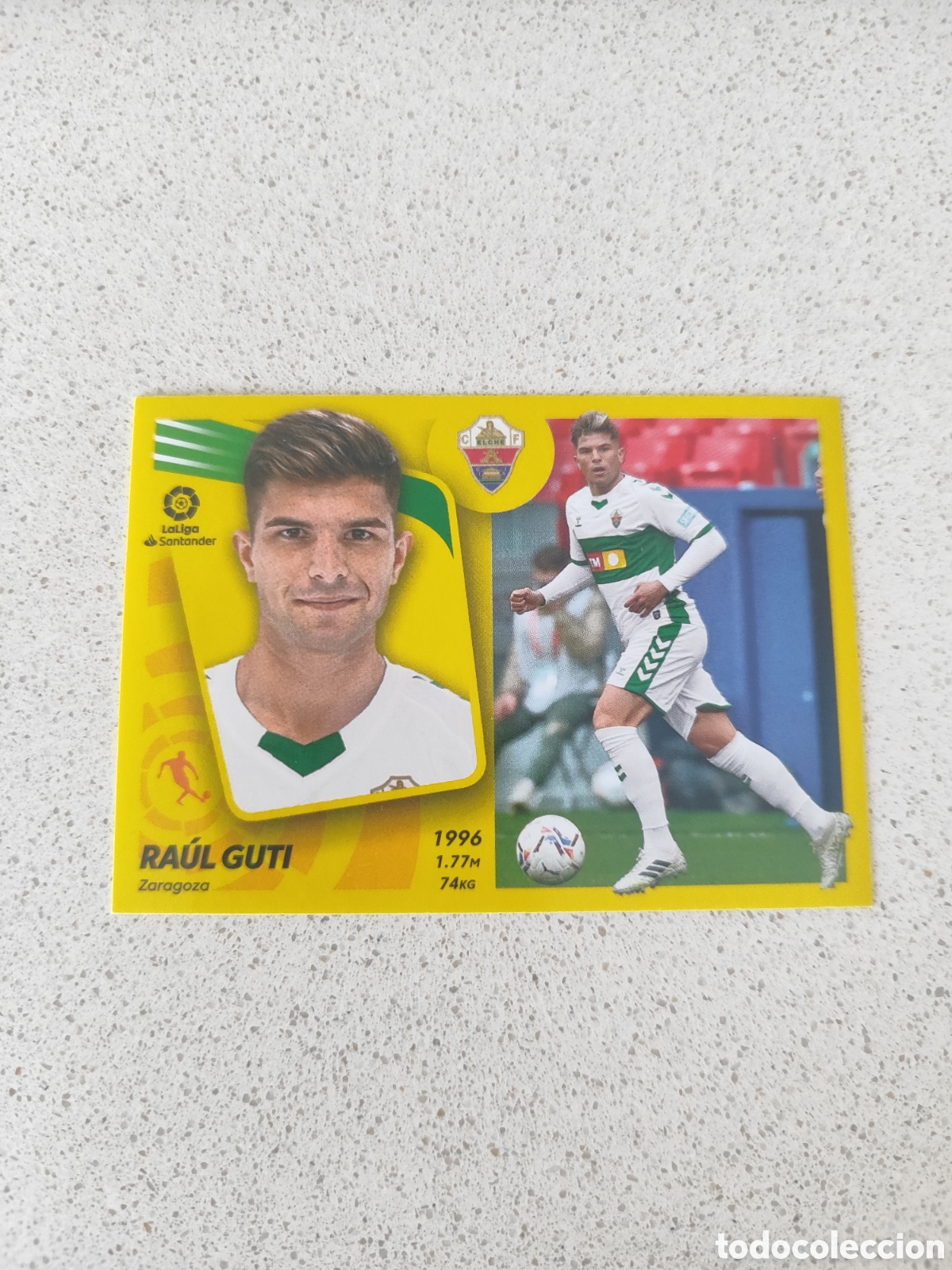 Fu&szlig;ball-Sticker: CROMO RA&Uacute;L GUTI ELCHE N&Uacute;MERO 16. LIGA ESTE 21/22.