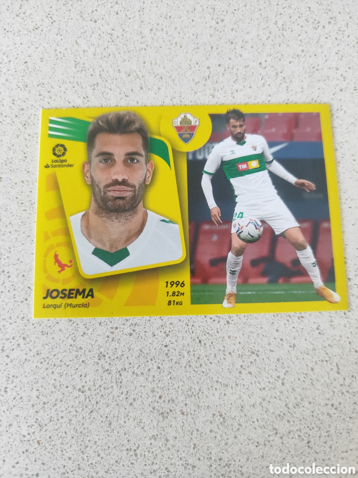 Figurine di Calcio: CROMO JOSEMA ELCHE N&Uacute;MERO 10. LIGA ESTE 21/22.