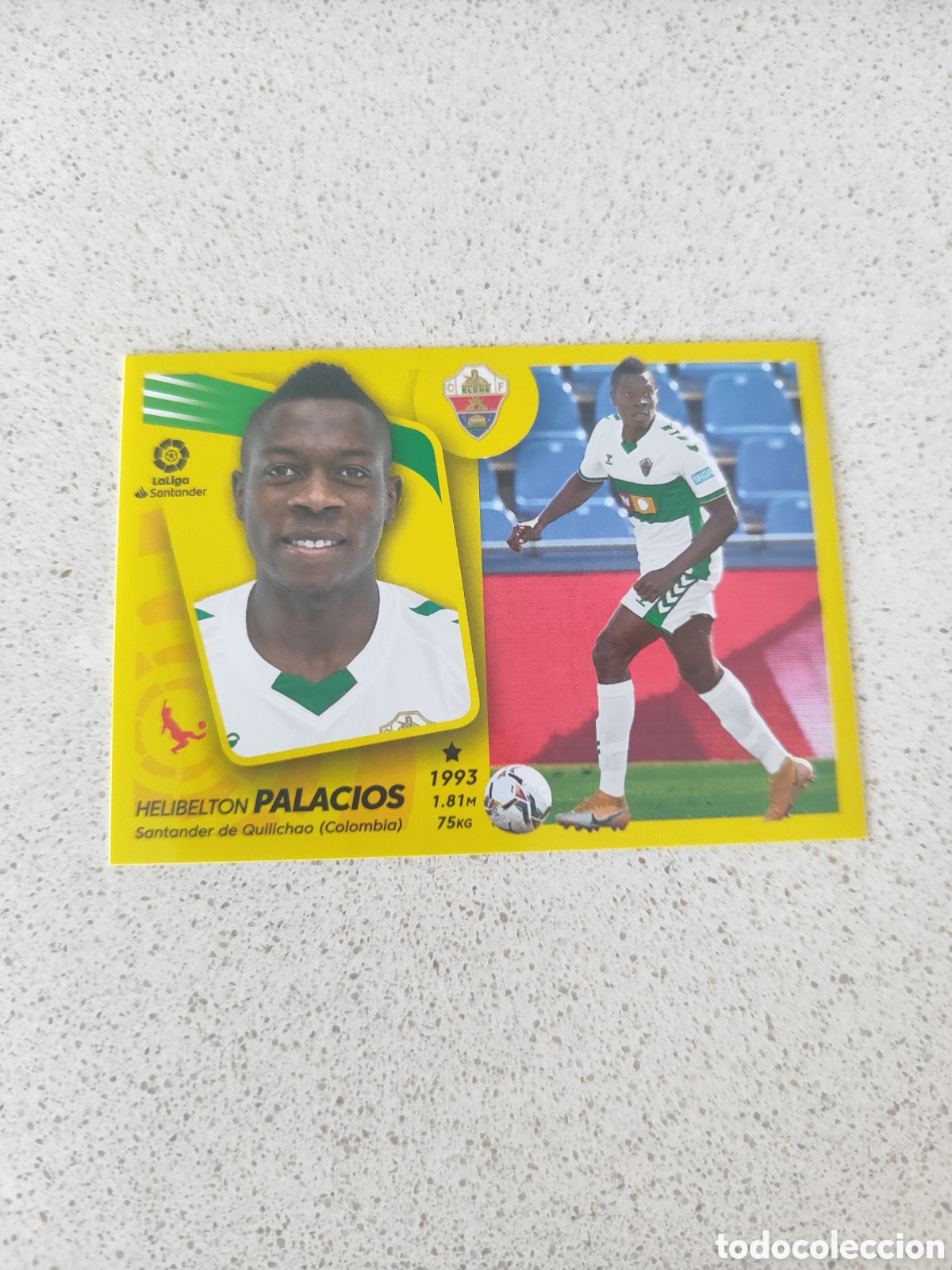 Fu&szlig;ball-Sticker: CROMO PALACIOS ELCHE N&Uacute;MERO 9B. LIGA ESTE 21/22.