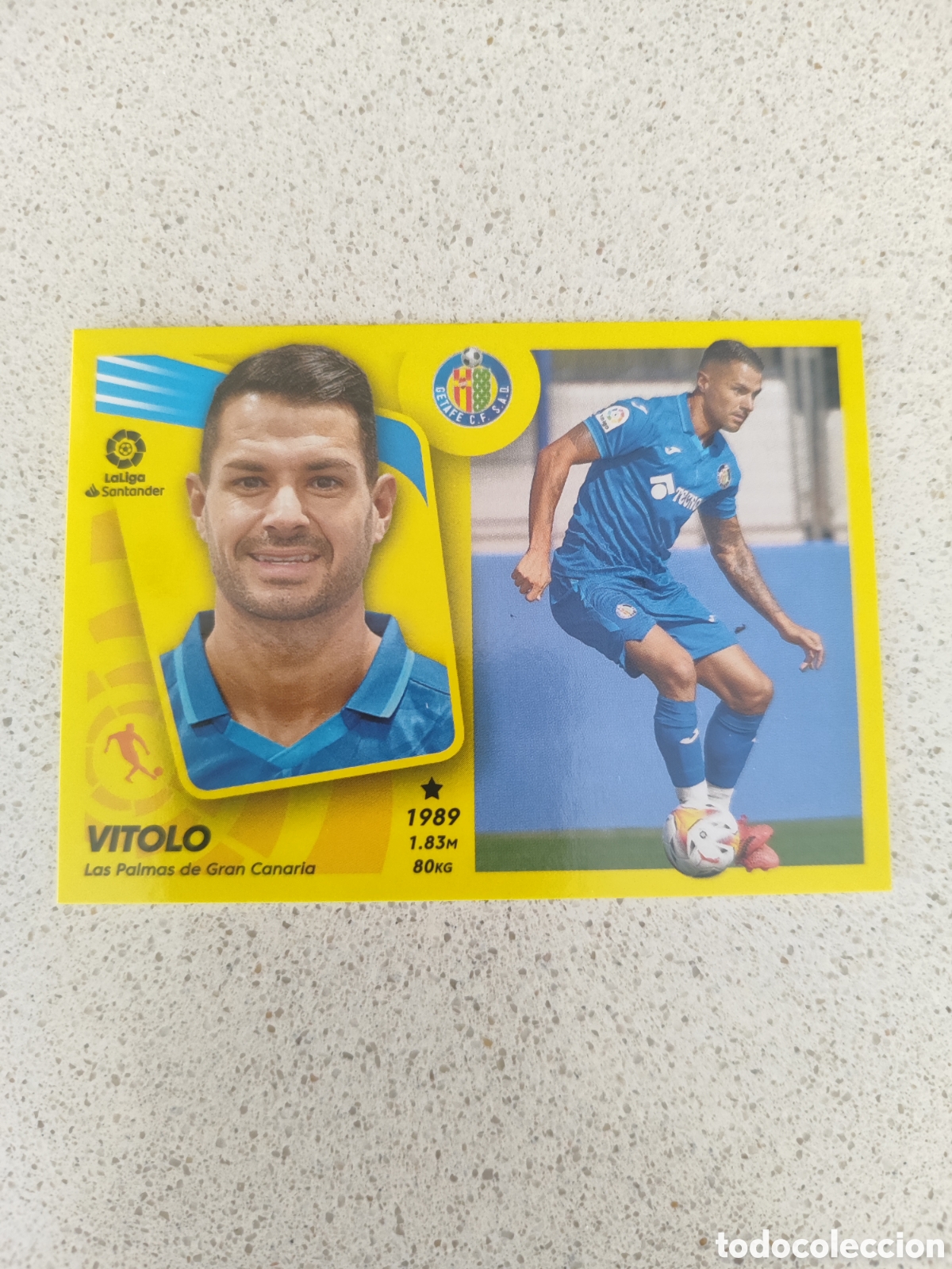 Cartes &agrave; collectionner de Football: CROMO VITOLO GETAFE &Uacute;LTIMO FICHAJE NUMERO 14. LIGA ESTE 21/22. SEGUNDA EDICI&Oacute;N.