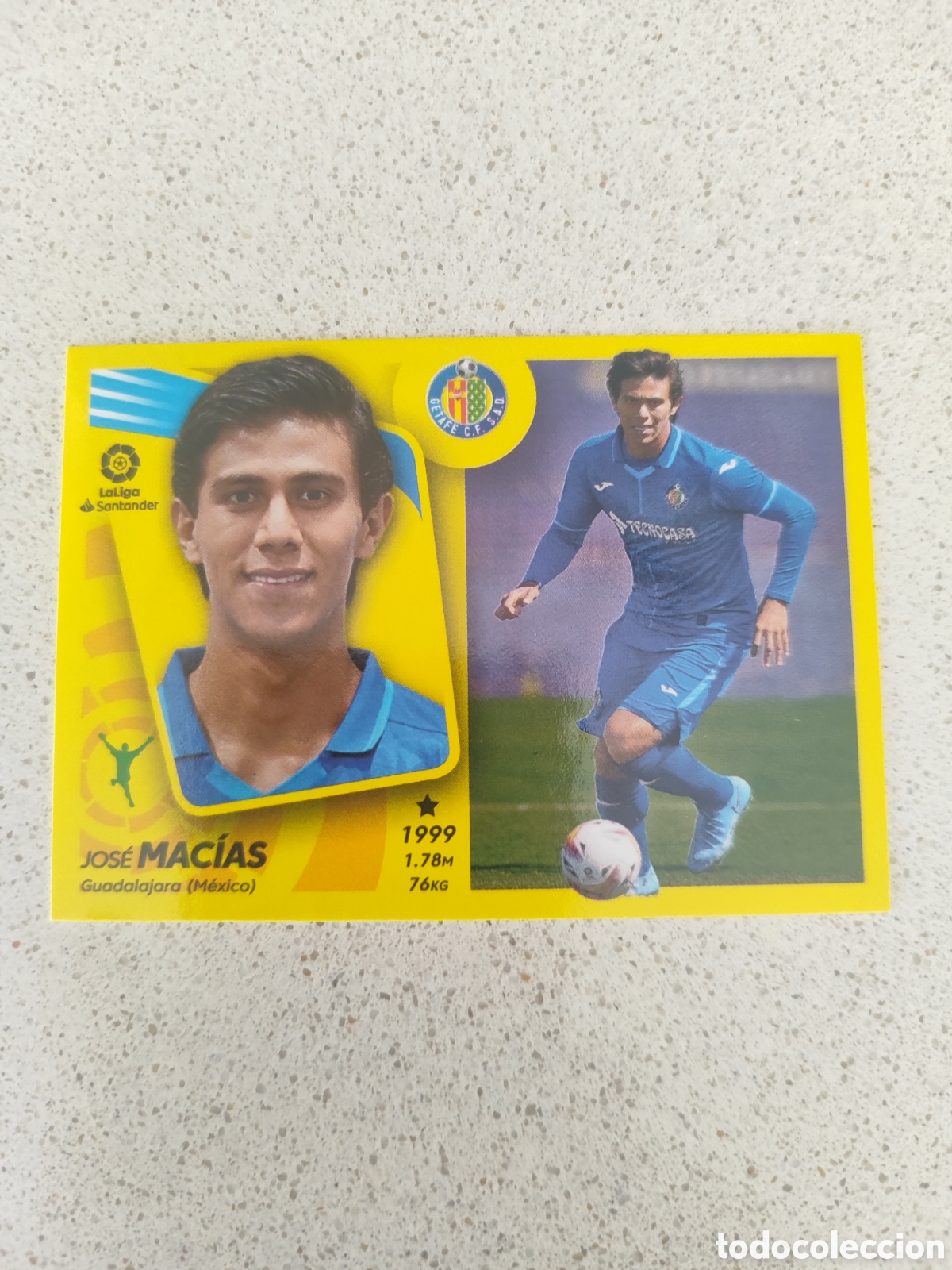 Figurine di Calcio: CROMO MAC&Iacute;AS GETAFE &Uacute;LTIMO FICHAJE N&Uacute;MERO 19. LIGA ESTE 21/22. SEGUNDA EDICI&Oacute;N.