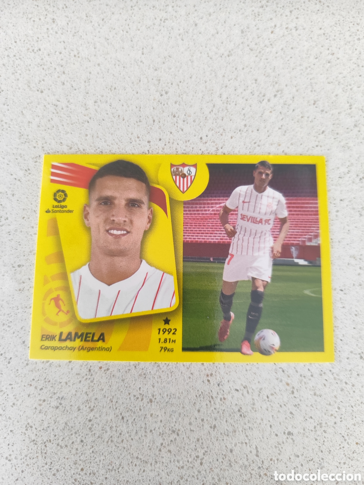 Cartes &agrave; collectionner de Football: CROMO LAMELA SEVILLA &Uacute;LTIMO FICHAJE N&Uacute;MERO 27. LIGA ESTE 21/22. SEGUNDA EDICI&Oacute;N.