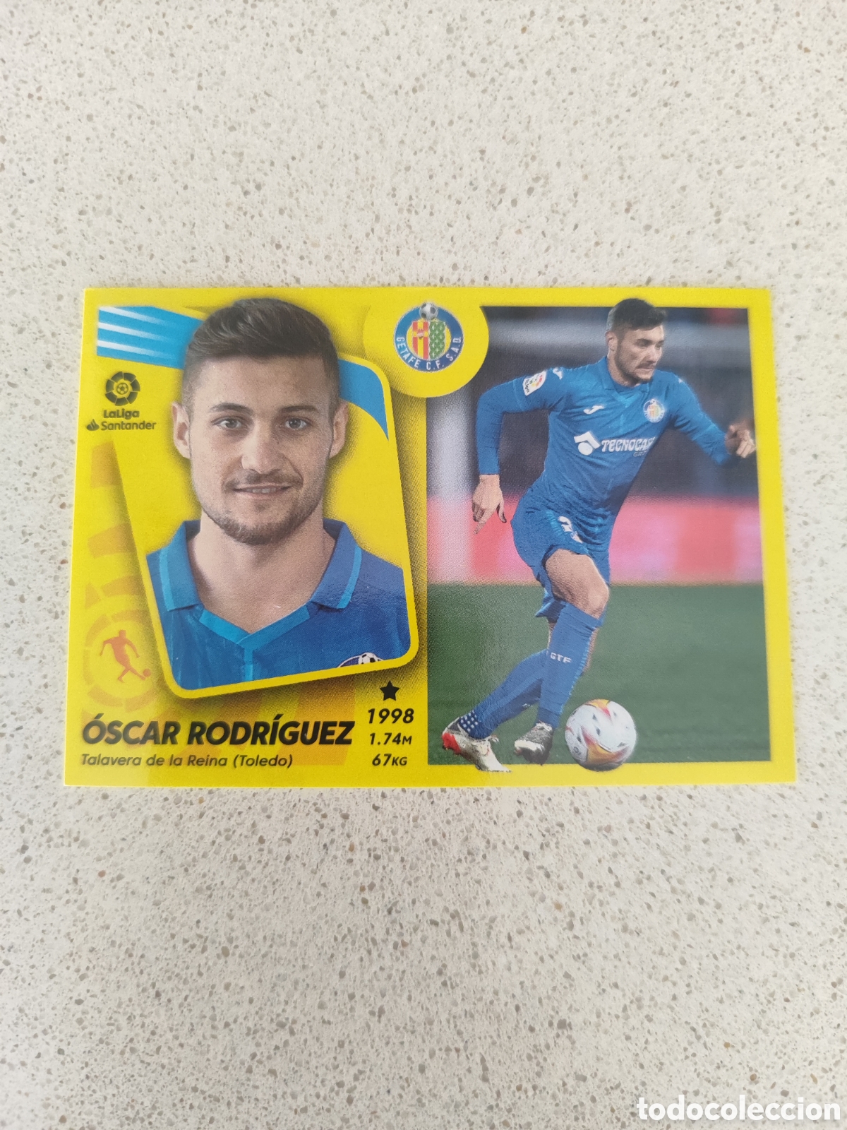 Figurine di Calcio: CROMO &Oacute;SCAR RODR&Iacute;GUEZ GETAFE N&Uacute;MERO 22. LIGA ESTE 21/22. MERCADO INVIERNO