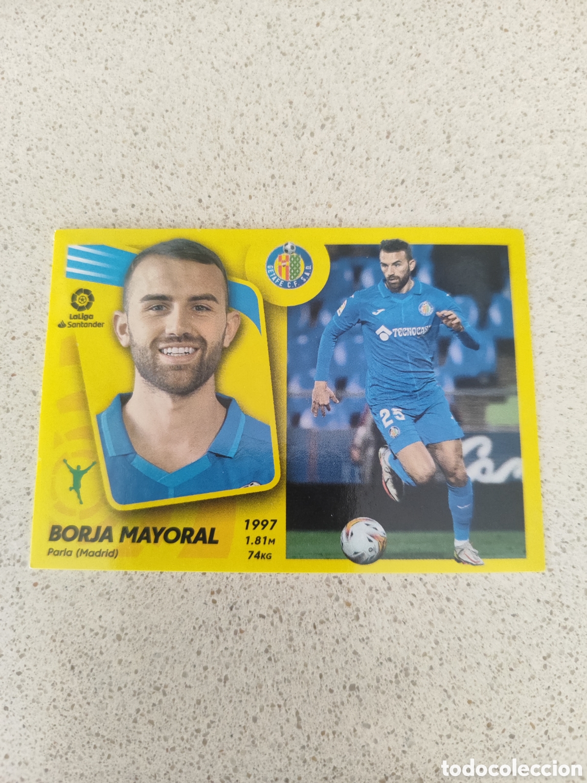Fu&szlig;ball-Sticker: CROMO BORJA MAYORAL GETAFE N&Uacute;MERO 23. LIGA ESTE 21/22. MERCADO INVIERNO