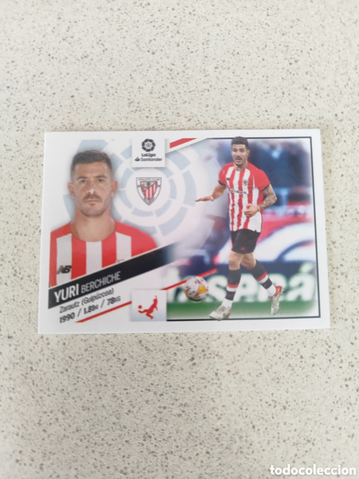 Figurine di Calcio: CROMO YURI ATHLETIC BILBAO N&Uacute;MERO 11. LIGA ESTE 22/23.