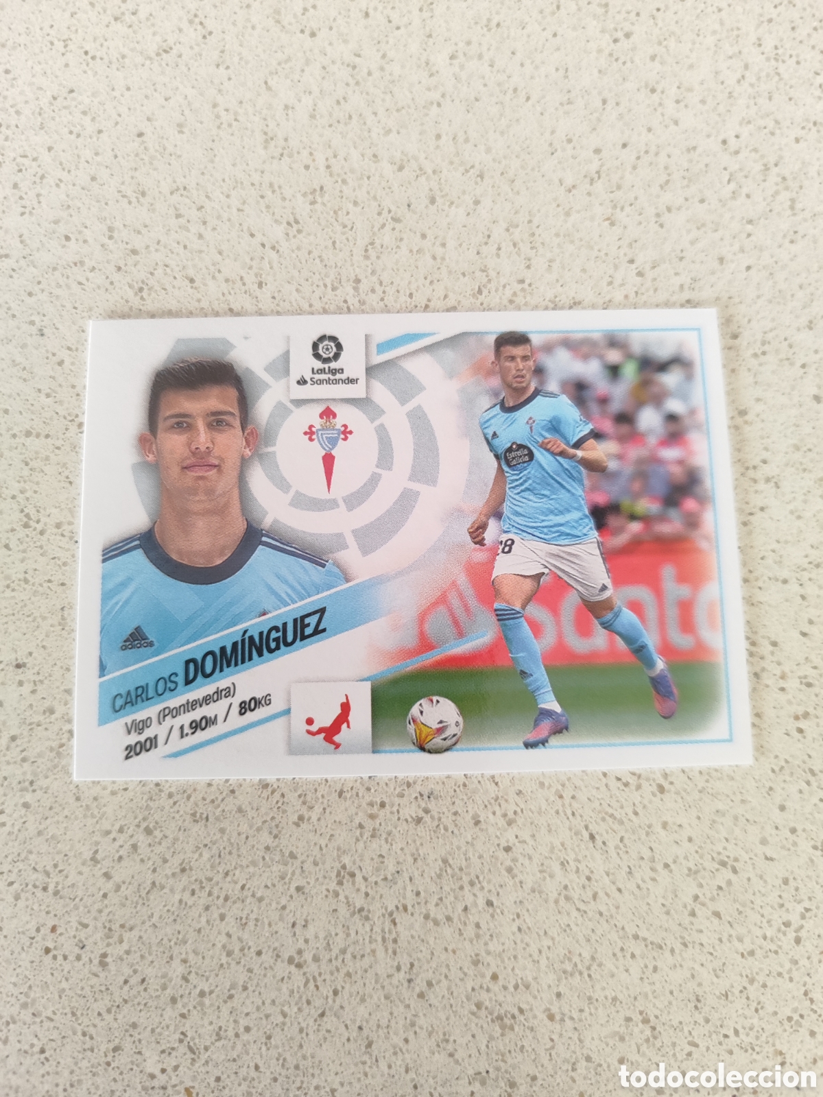 Fu&szlig;ball-Sticker: CROMO DOM&Iacute;NGUEZ CELTA N&Uacute;MERO 8. LIGA ESTE 22/23.