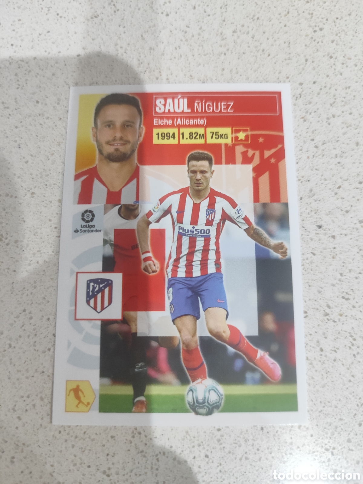 Cromos de f&uacute;tbol: CROMO SAUL ATL&Eacute;TICO DE MADRID NUMERO 13. LIGA ESTE 20/21