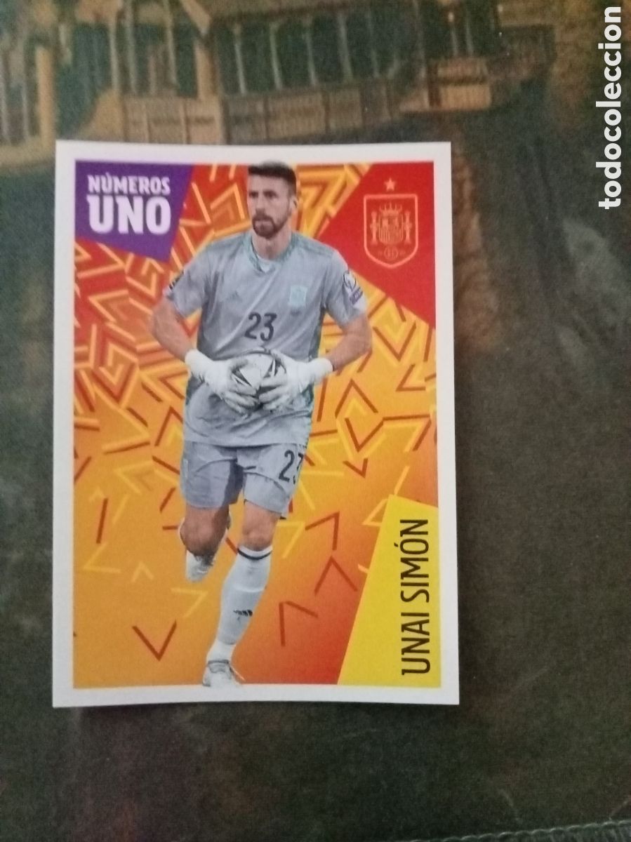Figurine di Calcio: Cromo N&ordm; 8 los &iacute;dolos &rdquo;la roja&rdquo; Unai Simon