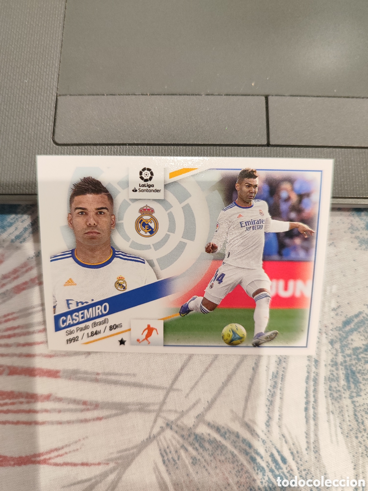 Fu&szlig;ball-Sticker: CROMO CASEMIRO REAL MADRID N&Uacute;MERO 10. LIGA ESTE 22/23.