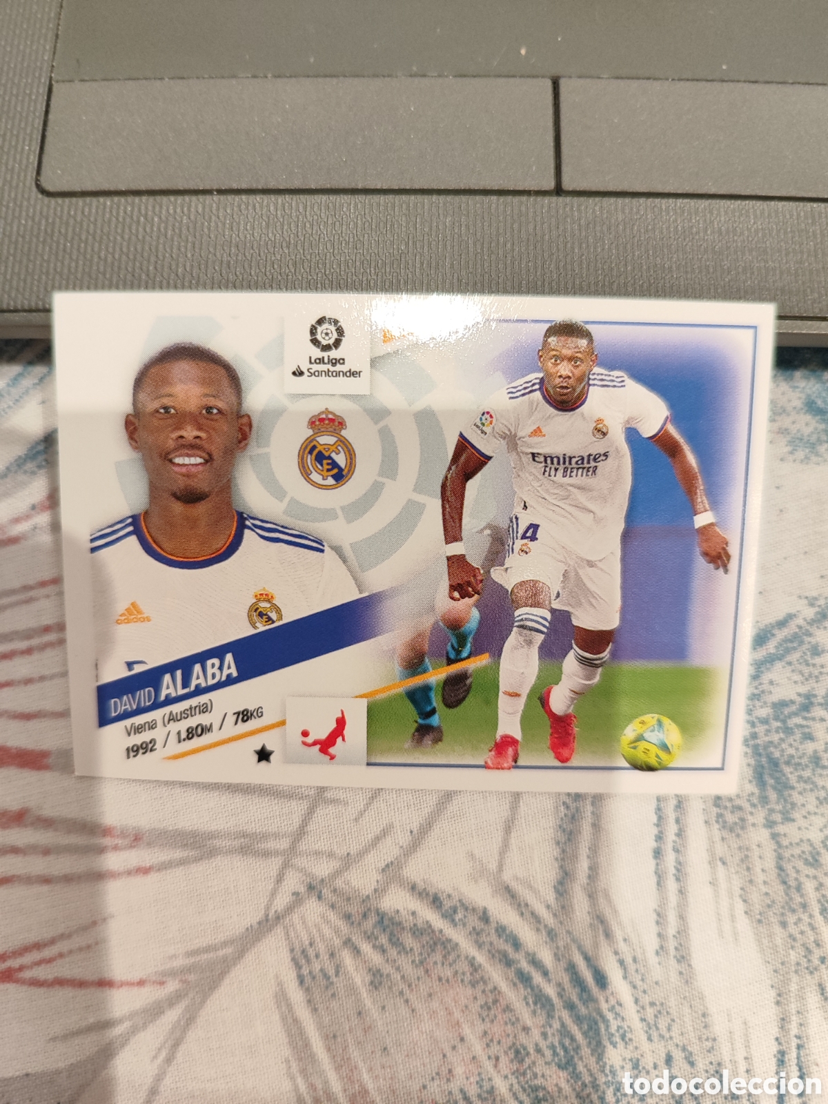 Football Stickers: CROMO ALABA REAL MADRID N&Uacute;MERO 6. LIGA ESTE 22/23.