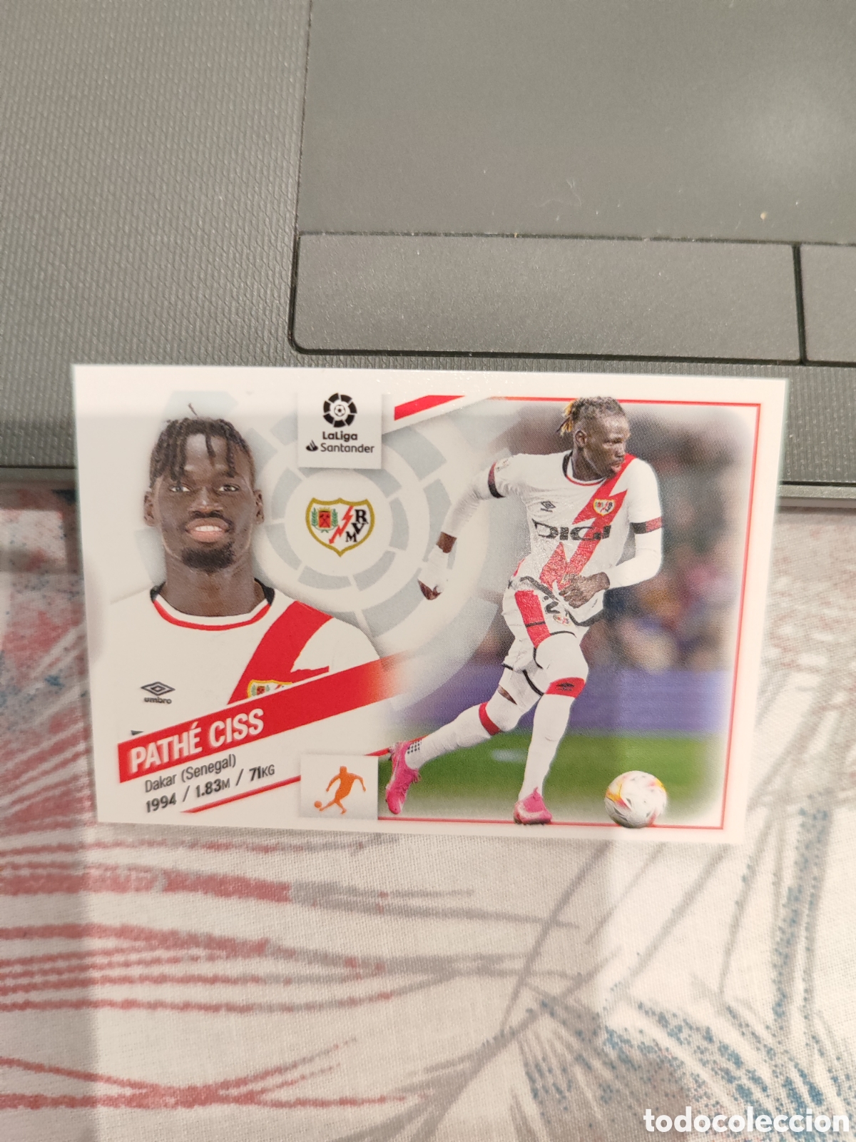 Fu&szlig;ball-Sticker: CROMO PATH&Eacute; CISS RAYO VALLECANO N&Uacute;MERO 13. LIGA ESTE 22/23.