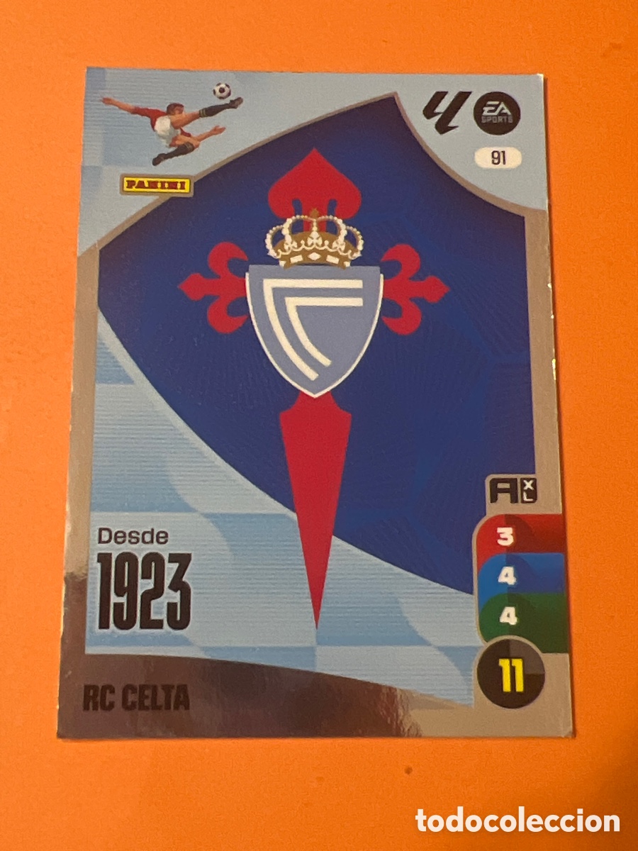 Figurine di Calcio: E73. ESCUDO 91 CELTA ADRENALYN LA LIGA 2024 2025 24 25