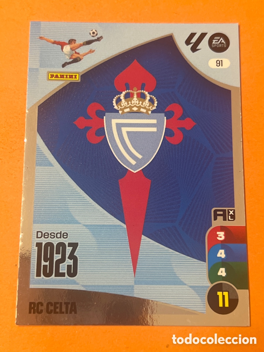Figurine di Calcio: E167. ESCUDO 91 CELTA ADRENALYN LA LIGA 2024 2025 24 25