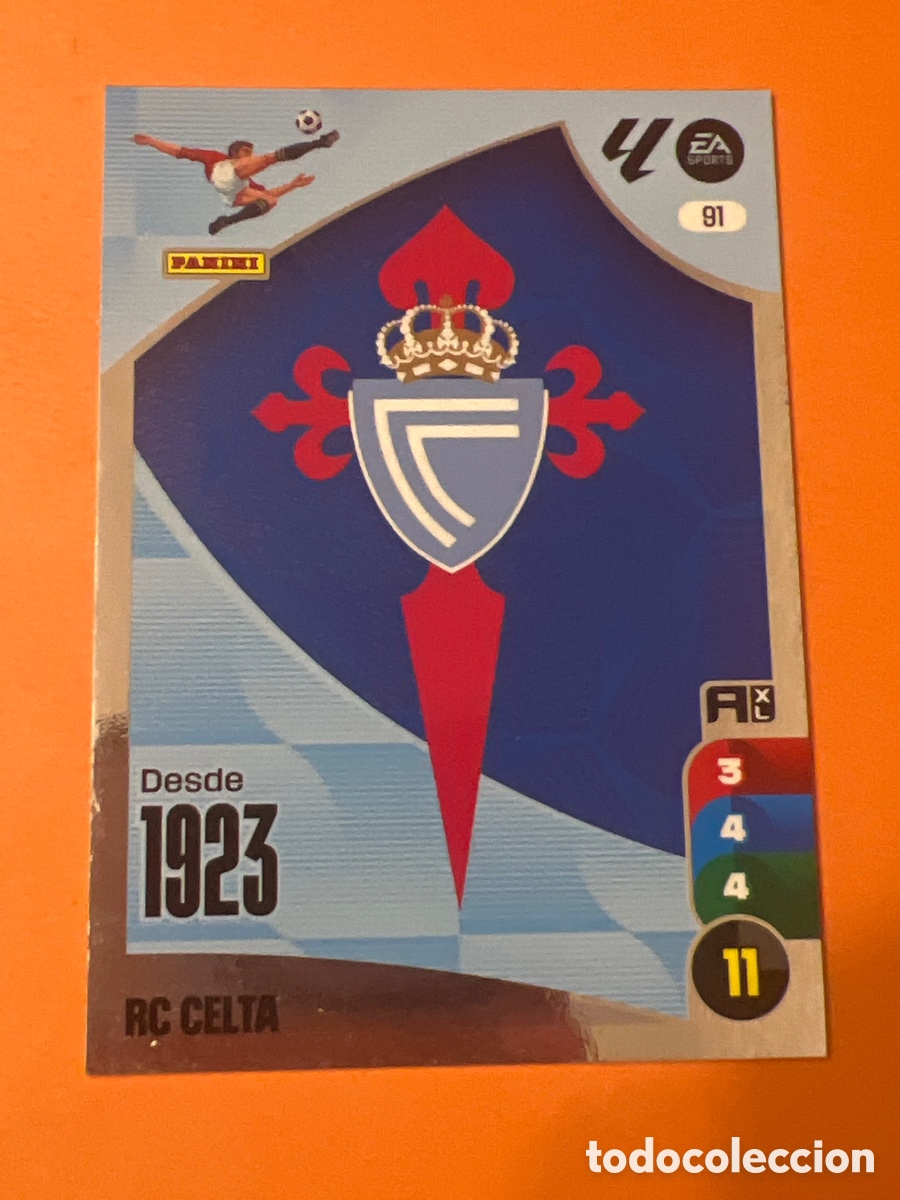 Cromos de f&uacute;tbol: E291. ESCUDO 91 CELTA ADRENALYN LA LIGA 2024 2025 24 25