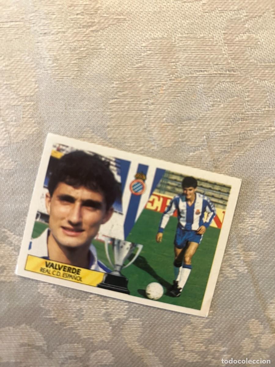 Cromos de f&uacute;tbol: VALVERDE ESPA&Ntilde;OL CON TRASERA ESTE 87-88 - Foto 1
